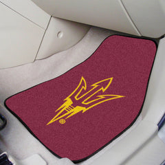 Arizona State Sun Devils Front Carpet Car Mat Set - 2 Pieces, Pitchfork Logo - Arizona State
