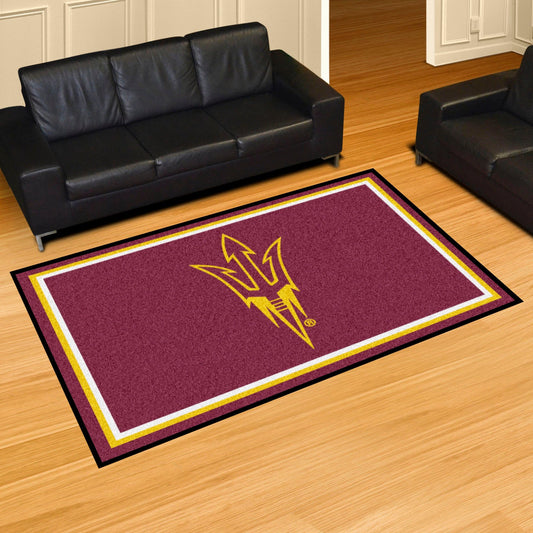 Arizona State Sun Devils 5ft. x 8 ft. Plush Area Rug, Pitchfork Logo - Arizona State
