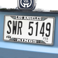 Los Angeles Kings Chrome Metal License Plate Frame, 6.25in x 12.25in - Los Angeles Kings