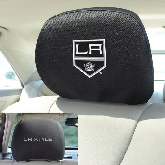 Los Angeles Kings Embroidered Head Rest Cover Set - 2 Pieces - Los Angeles Kings