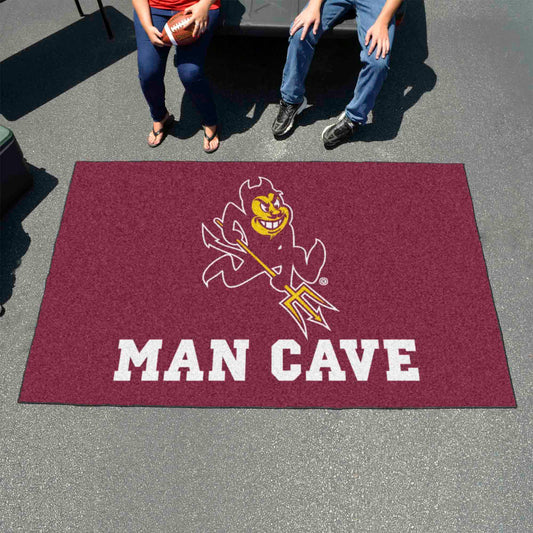 Arizona State Sun Devils Man Cave Ulti-Mat Rug - 5ft. x 8ft., Sparky Logo - Arizona State