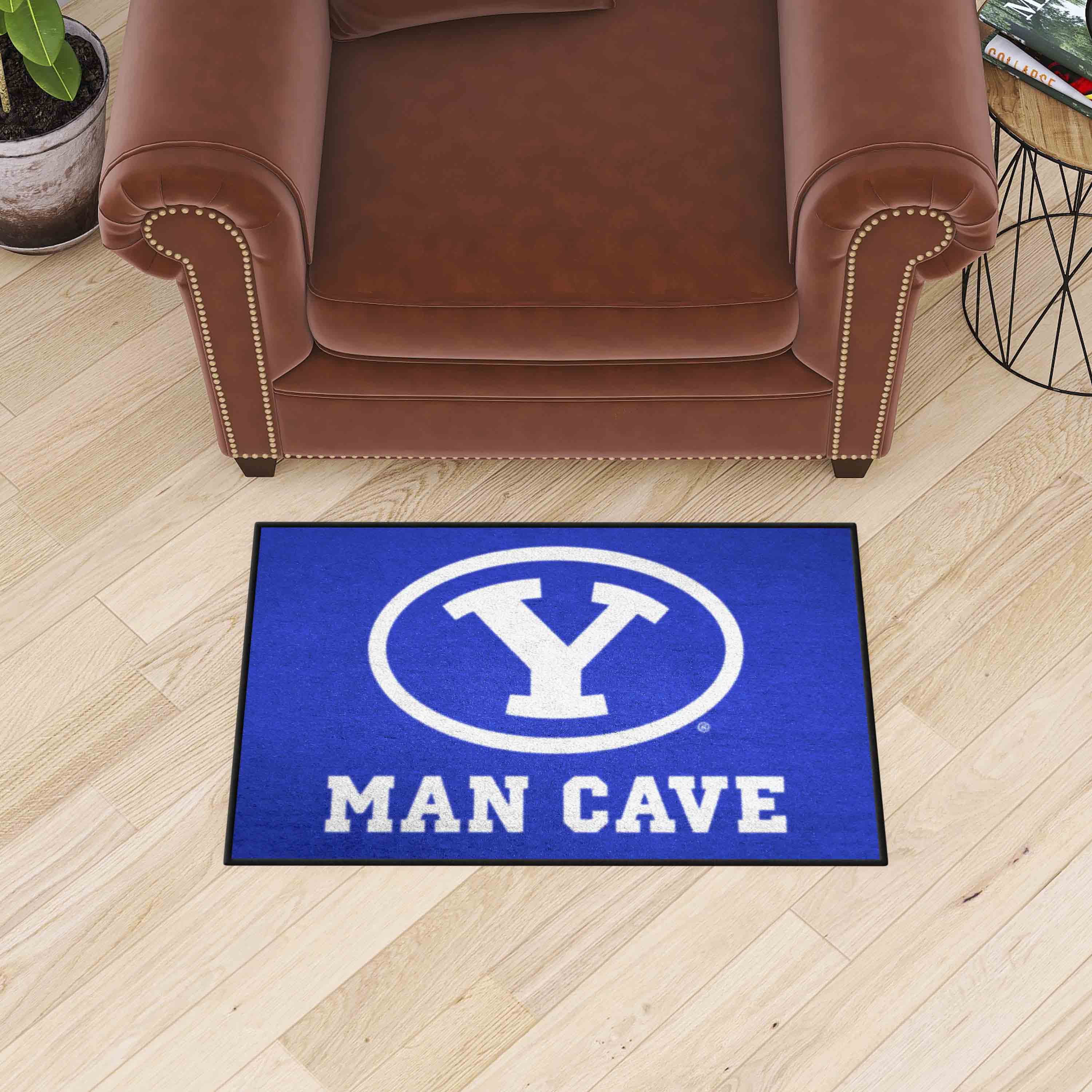 BYU Cougars Man Cave Starter Mat Accent Rug - 19in. x 30in. - BYU