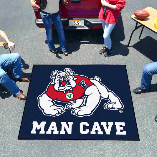 Fresno State Bulldogs Man Cave Tailgater Rug - 5ft. x 6ft., Navy - Fresno State