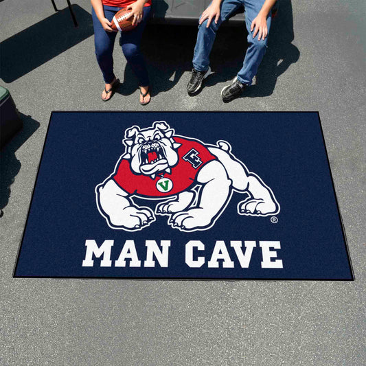 Fresno State Bulldogs Man Cave Ulti-Mat Rug - 5ft. x 8ft., Navy - Fresno State