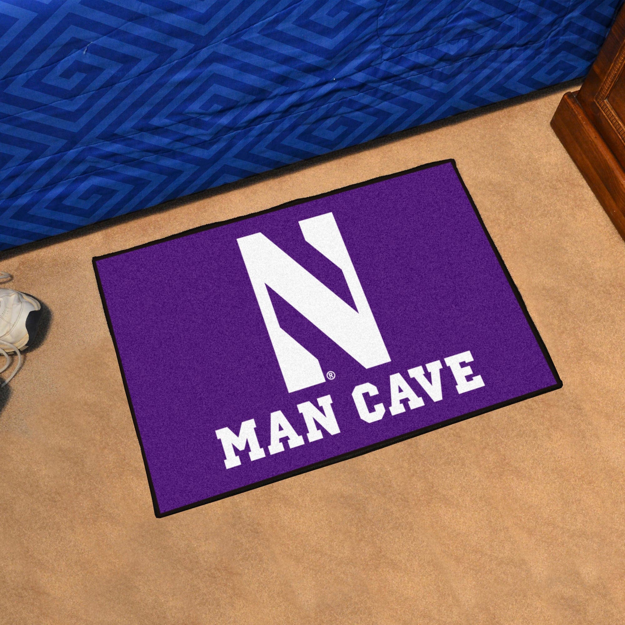 Northwestern Wildcats Man Cave Starter Mat Accent Rug - 19in. x 30in. - Northwestern