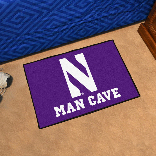 Northwestern Wildcats Man Cave Starter Mat Accent Rug - 19in. x 30in. - Northwestern