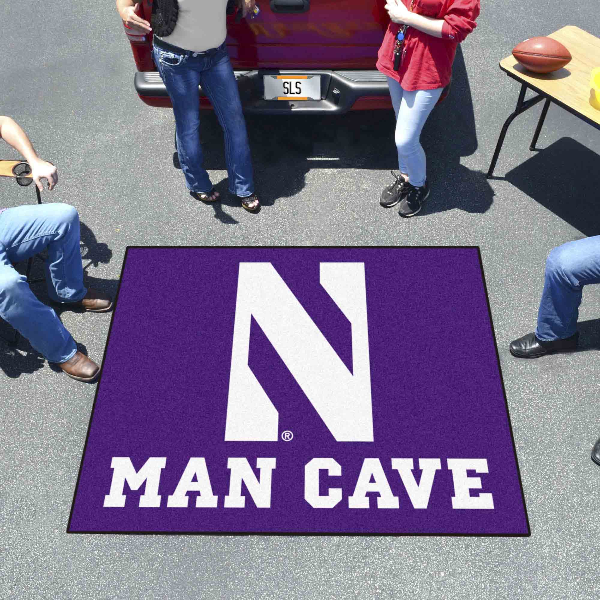 Northwestern Wildcats Man Cave Tailgater Rug - 5ft. x 6ft. - Northwestern