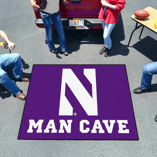 Northwestern Wildcats Man Cave Tailgater Rug - 5ft. x 6ft. - Northwestern