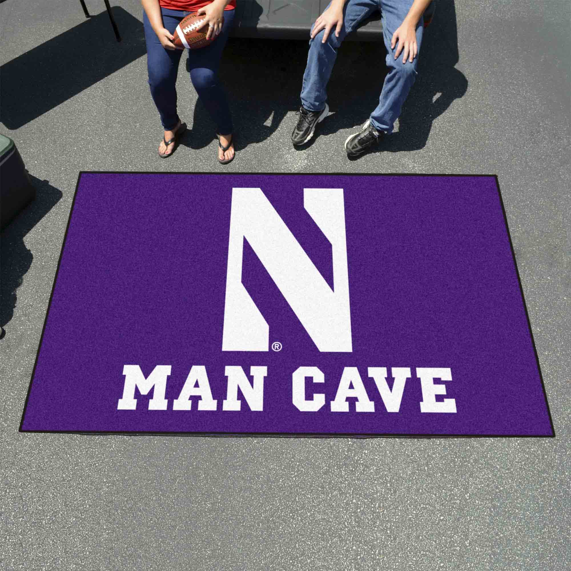 Northwestern Wildcats Man Cave Ulti-Mat Rug - 5ft. x 8ft. - Northwestern