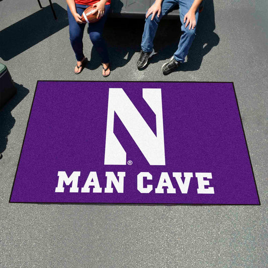 Northwestern Wildcats Man Cave Ulti-Mat Rug - 5ft. x 8ft. - Northwestern