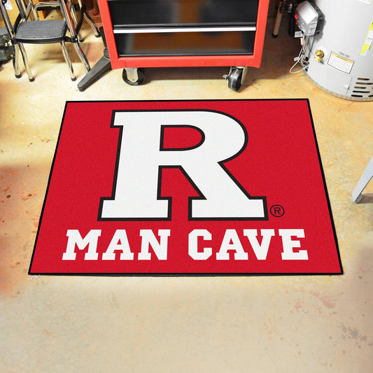 Rutgers Scarlett Knights Man Cave All-Star Rug - 34 in. x 42.5 in. - Rutgers