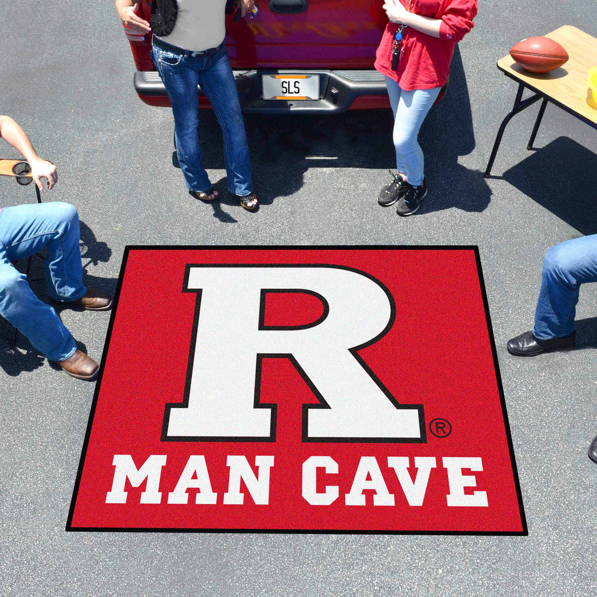 Rutgers Scarlett Knights Man Cave Tailgater Rug - 5ft. x 6ft. - Rutgers