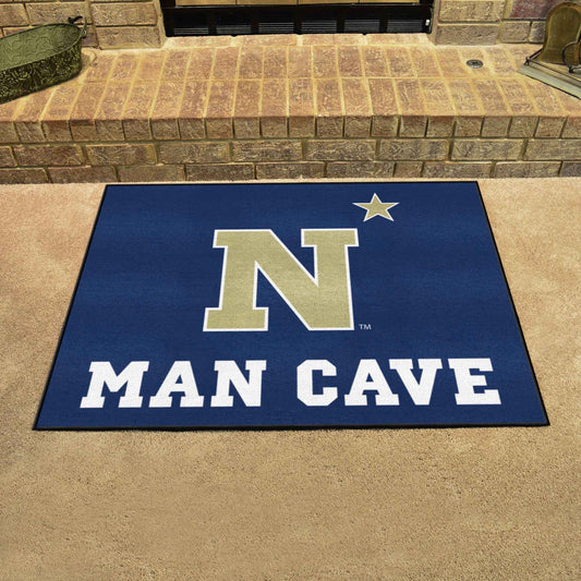 Naval Academy Man Cave All-Star Rug - 34 in. x 42.5 in. - Naval Academy