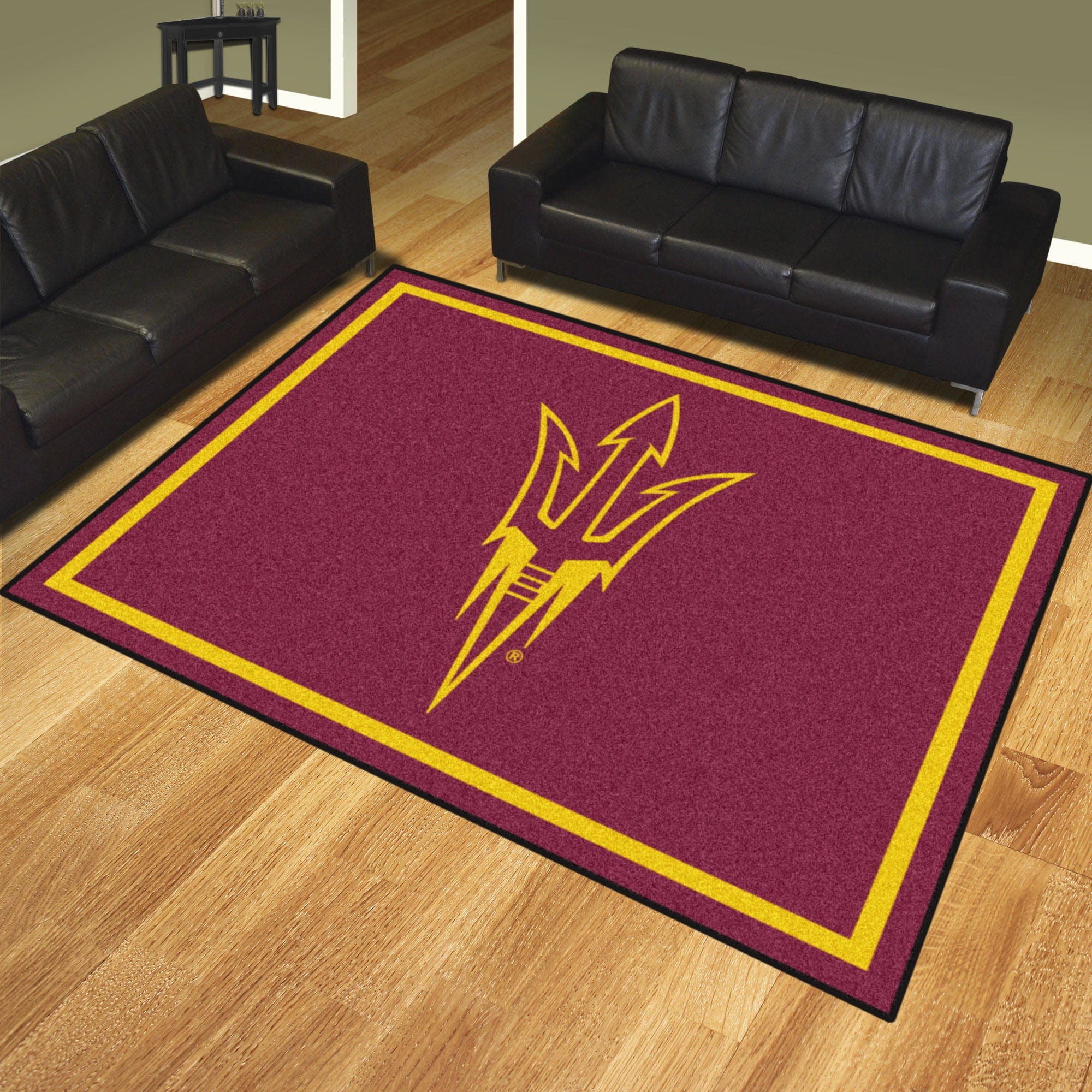 Arizona State Sun Devils 8ft. x 10 ft. Plush Area Rug, Pitchfork Logo - Arizona State
