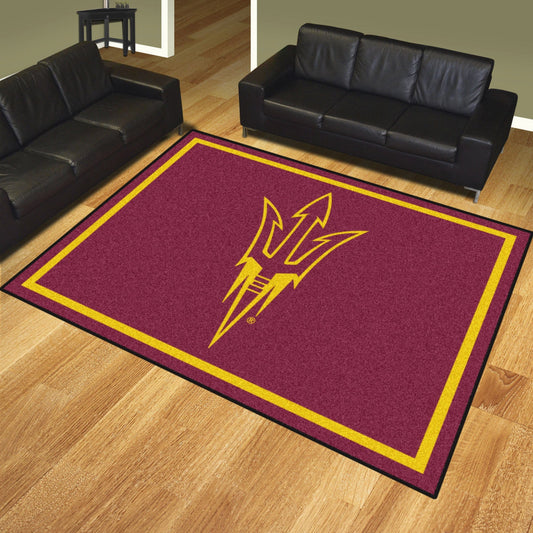 Arizona State Sun Devils 8ft. x 10 ft. Plush Area Rug, Pitchfork Logo - Arizona State