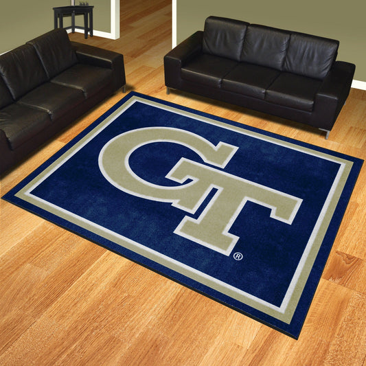 Georgia Tech Yellow Jackets 8ft. x 10 ft. Plush Area Rug, GT - Georgia Tech