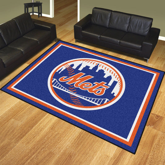 New York Mets 8ft. x 10 ft. Plush Area Rug - New York Mets