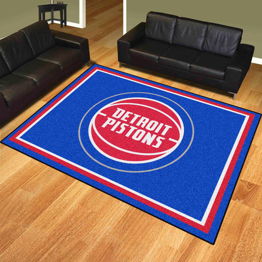 Detroit Pistons 8ft. x 10 ft. Plush Area Rug - Detroit Pistons