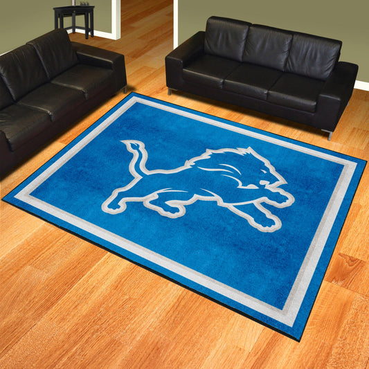 Detroit Lions 8ft. x 10 ft. Plush Area Rug - Detroit Lions