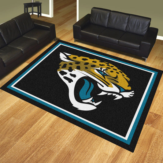 Jacksonville Jaguars 8ft. x 10 ft. Plush Area Rug - Jacksonville Jaguars