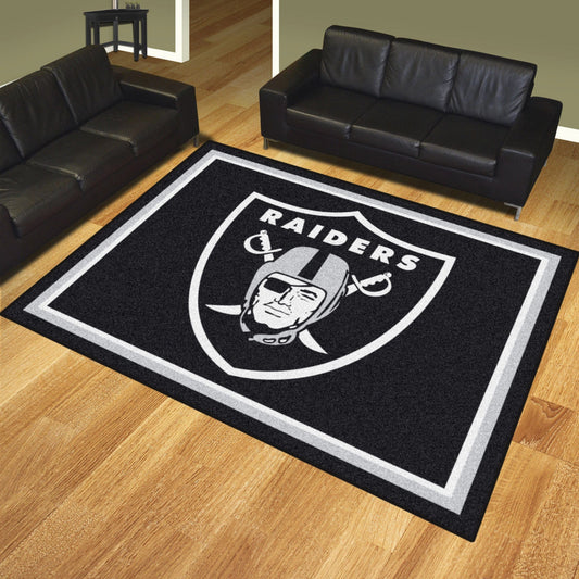 Las Vegas Raiders 8ft. x 10 ft. Plush Area Rug - Las Vegas Raiders