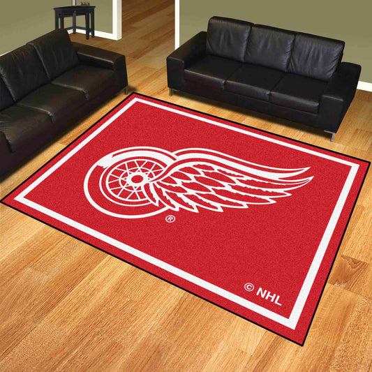 Detroit Red Wings 8ft. x 10 ft. Plush Area Rug - Detroit Red Wings