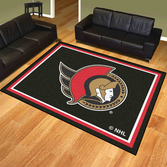 Ottawa Senators 8ft. x 10 ft. Plush Area Rug - Ottawa Senators