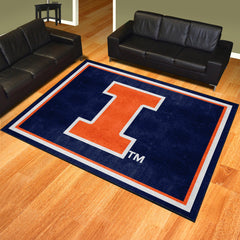 Illinois Illini 8ft. x 10 ft. Plush Area Rug - Illinois