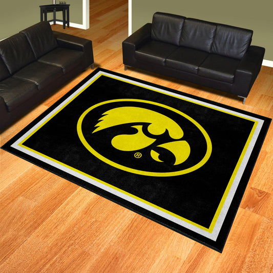 Iowa Hawkeyes 8ft. x 10 ft. Plush Area Rug - Iowa