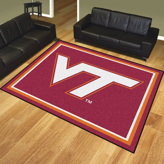 Virginia Tech Hokies 8ft. x 10 ft. Plush Area Rug