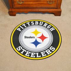 Pittsburgh Steelers Roundel Rug - 27in. Diameter - Pittsburgh Steelers