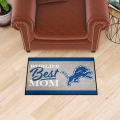 Detroit Lions World's Best Mom Starter Mat Accent Rug - 19in. x 30in. - Detroit Lions