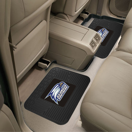 Georgia Southern Eagles Back Seat Car Utility Mats - 2 Piece Set - Georgia Southern
