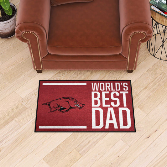 Arkansas Razorbacks Starter Mat Accent Rug - 19in. x 30in. - Arkansas