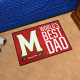 Maryland Terrapins Starter Mat Accent Rug - 19in. x 30in. World's Best Dad Starter Mat - Maryland