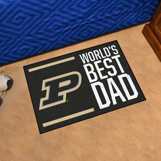Purdue Boilermakers Starter Mat Accent Rug - 19in. x 30in. World's Best Dad Starter Mat - Purdue