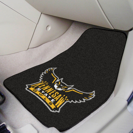 Kennesaw State Owls Front Carpet Car Mat Set - 2 Pieces - Kennesaw State