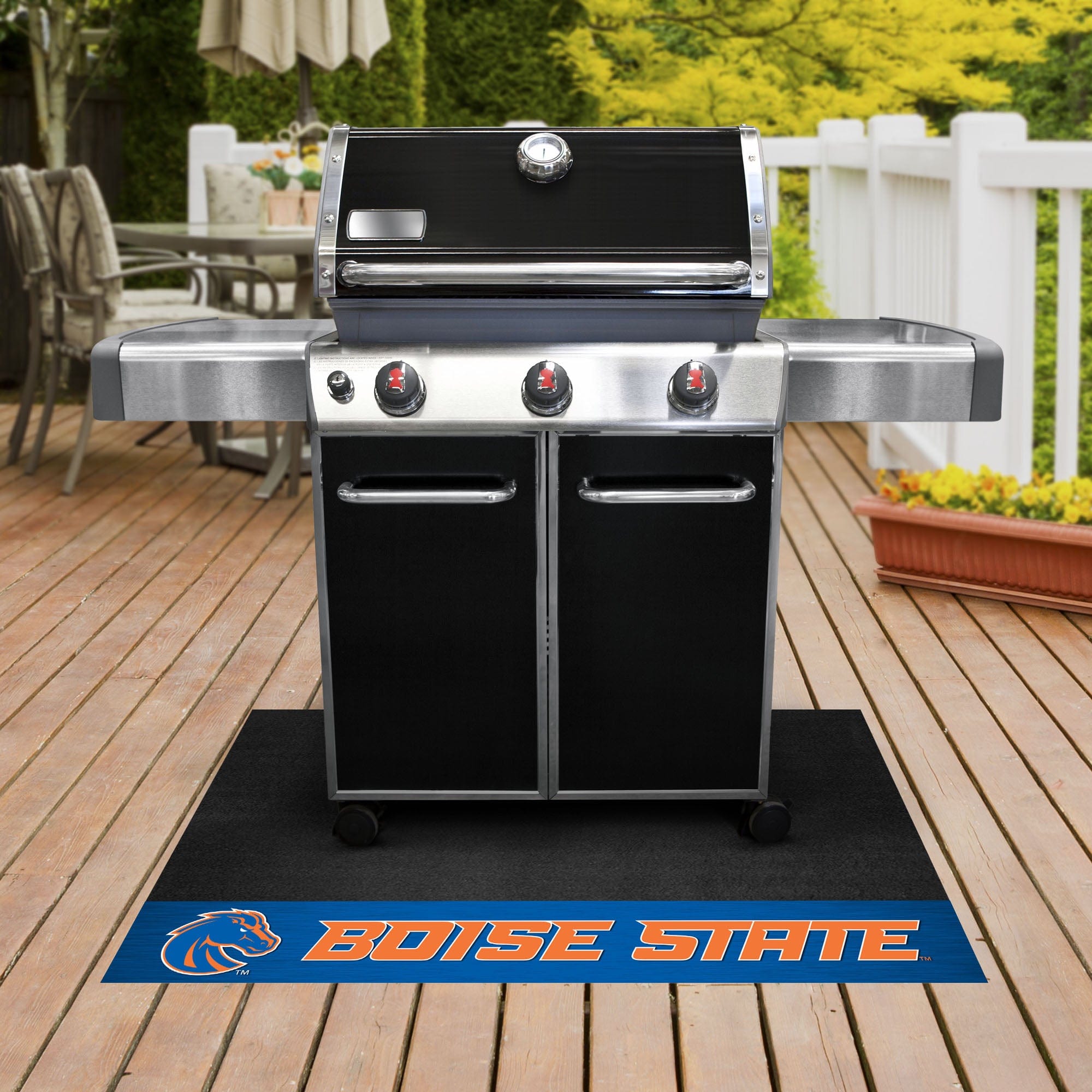 Boise State Broncos Vinyl Grill Mat - 26in. x 42in. - Boise State