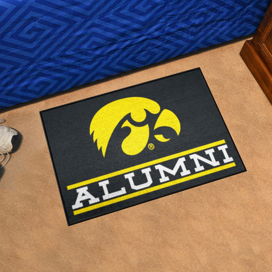 Iowa Hawkeyes Starter Mat Accent Rug - 19in. x 30in. Alumni Starter Mat - Iowa