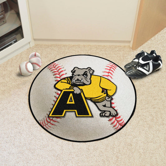 Adrian College Bulldogs Baseball Rug - 27in. Diameter - Adrian College