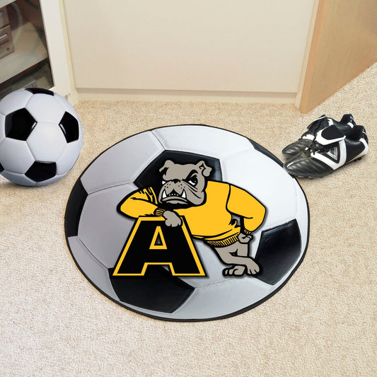 Adrian College Bulldogs Soccer Ball Rug - 27in. Diameter - Adrian College