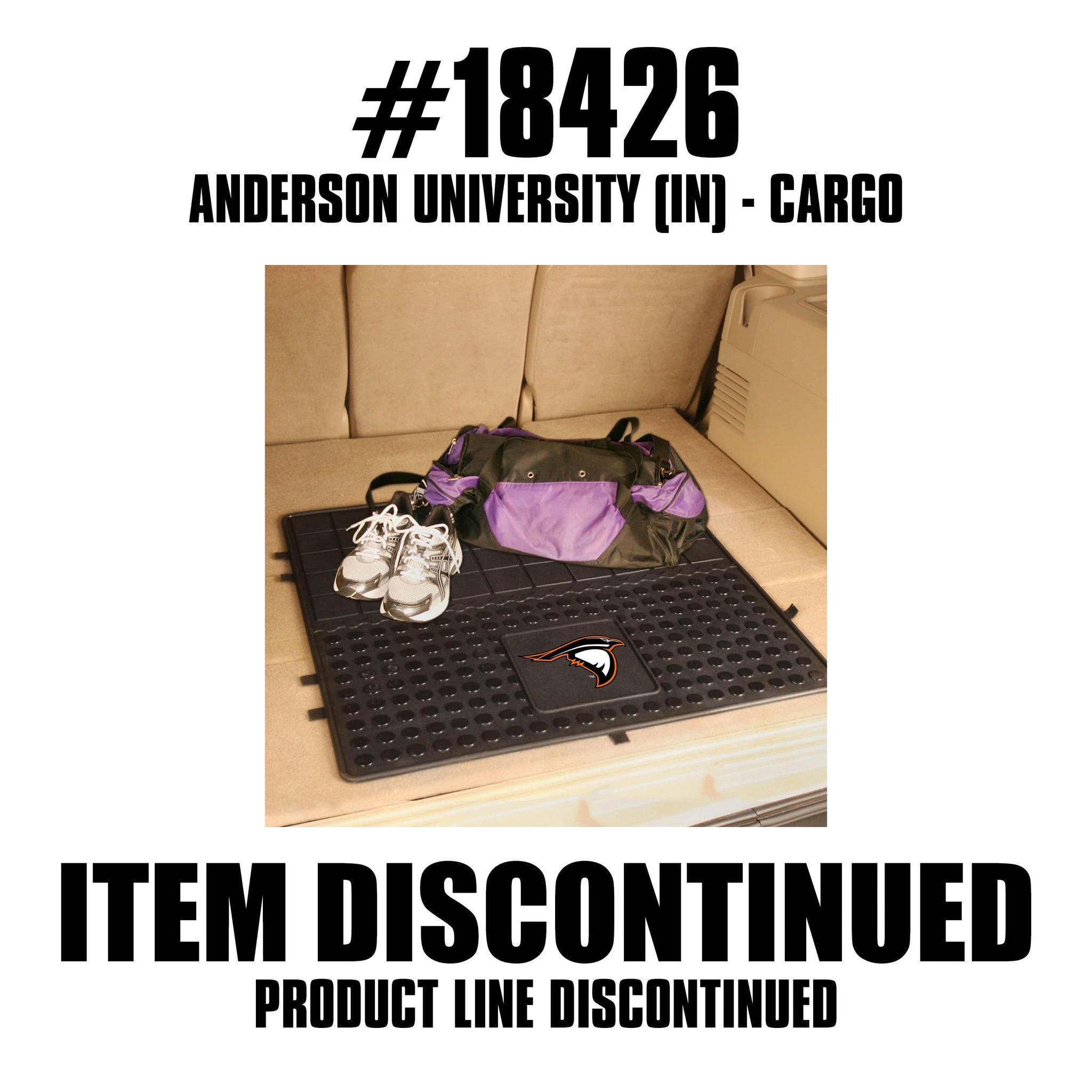Anderson (IN) Ravens Heavy Duty Cargo Mat 31"x31" - Anderson (IN) - Flyclothing LLC