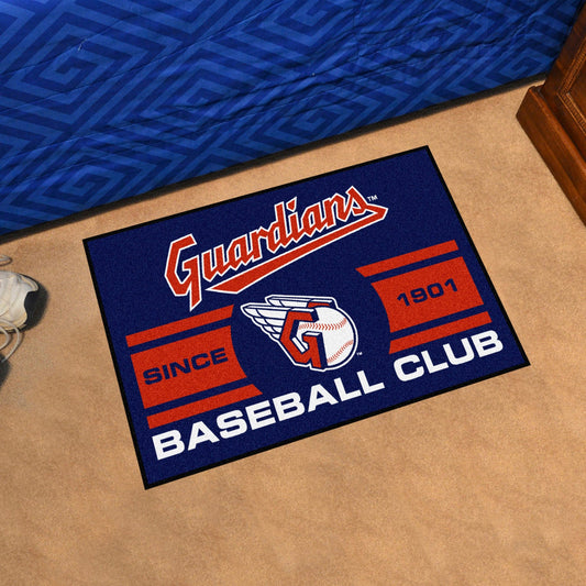 Cleveland Guardians Starter Mat Accent Rug - 19in. x 30in., Uniform Design - Cleveland Guardians