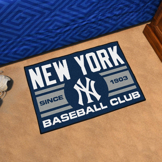 New York Yankees Starter Mat Accent Rug - 19in. x 30in., Uniform Design - New York Yankees