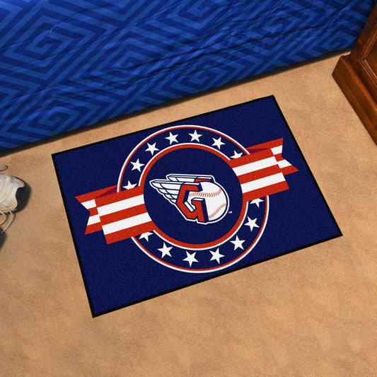 Cleveland Guardians Starter Mat Accent Rug - 19in. x 30in. Patriotic Starter Mat - Cleveland Guardians