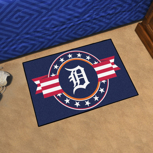 Detroit Tigers Starter Mat Accent Rug - 19in. x 30in. Patriotic Starter Mat - Detroit Tigers