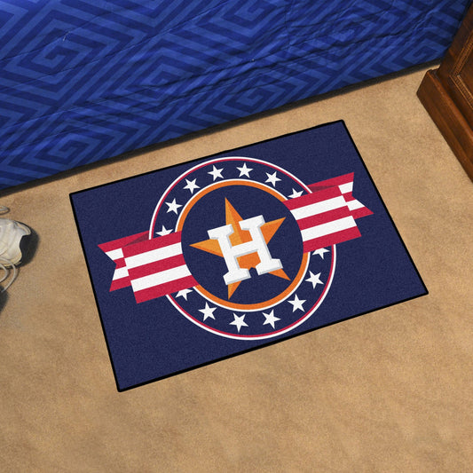 Houston Astros Starter Mat Accent Rug - 19in. x 30in. Patriotic Starter Mat - Houston Astros