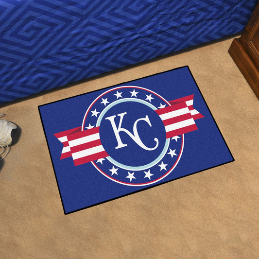 Kansas City Royals Starter Mat Accent Rug - 19in. x 30in. Patriotic Starter Mat - Kansas City Royals