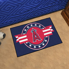 Los Angeles Angels Starter Mat Accent Rug - 19in. x 30in. Patriotic Starter Mat - Los Angeles Angels