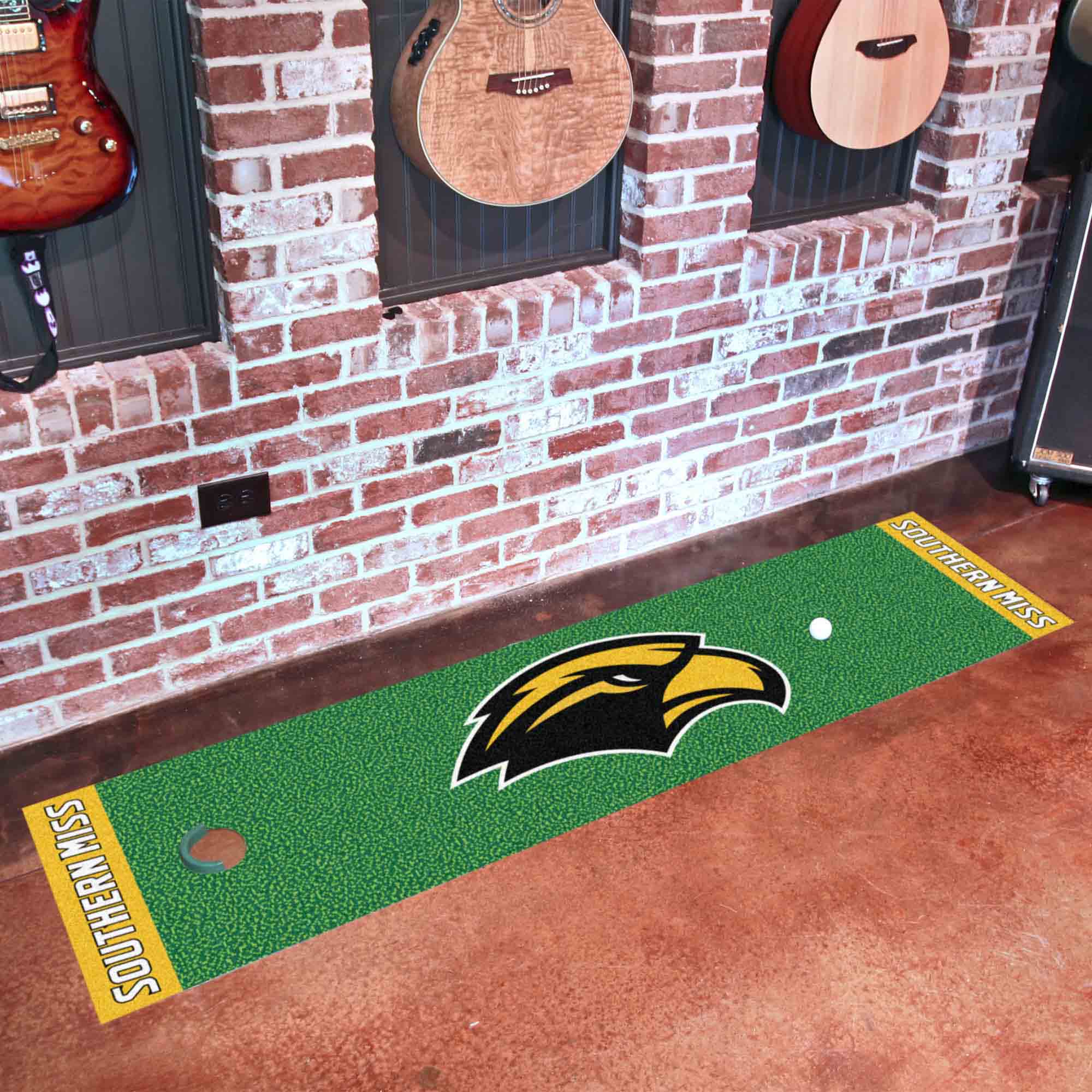 Southern Miss Golden Eagles Putting Green Mat - 1.5ft. x 6ft.